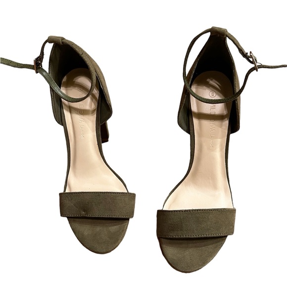 NWOT Wild Diva Lounge Women’s Open-toe Block Heels - Picture 7 of 7